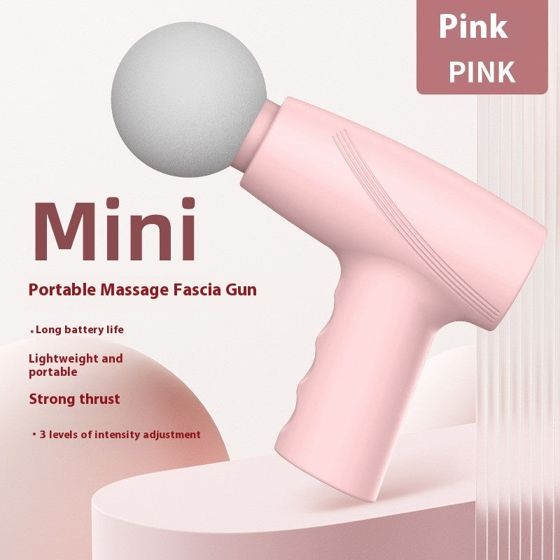 Pink Compact Massage Gun for Muscle Relaxation and Wellness