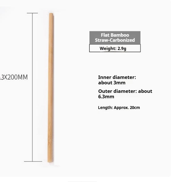 Eco-Friendly Bamboo Reusable Drinking Straws - Sustainable & Biodegradable