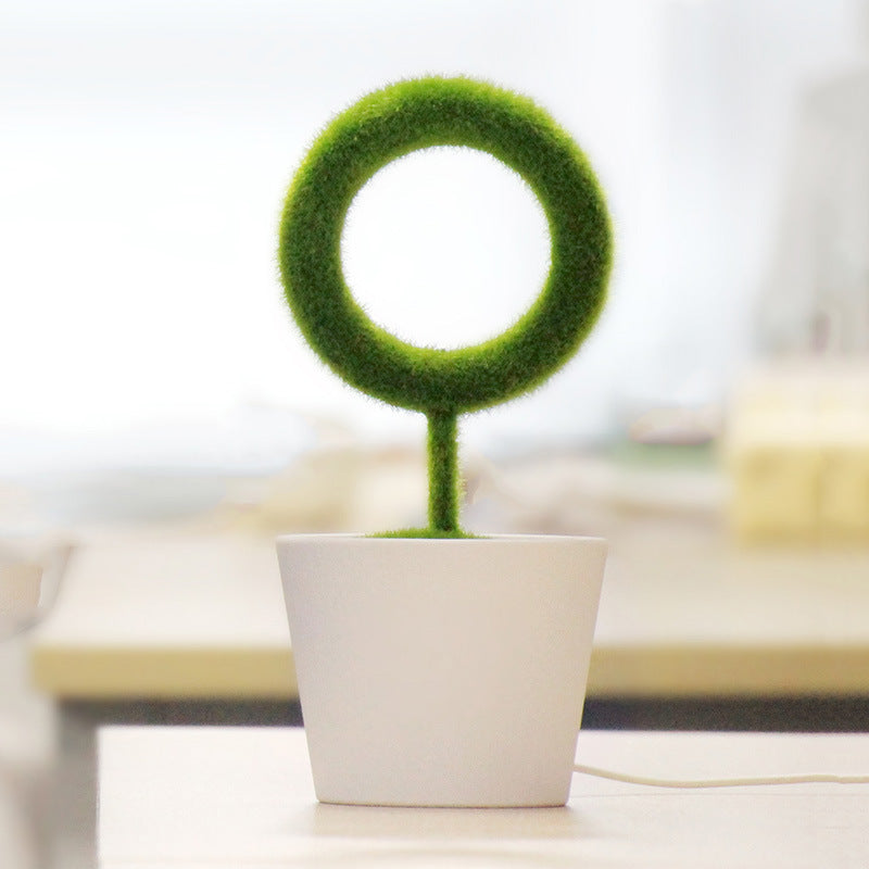 Eco-Friendly Artificial Topiary Plant in White Pot