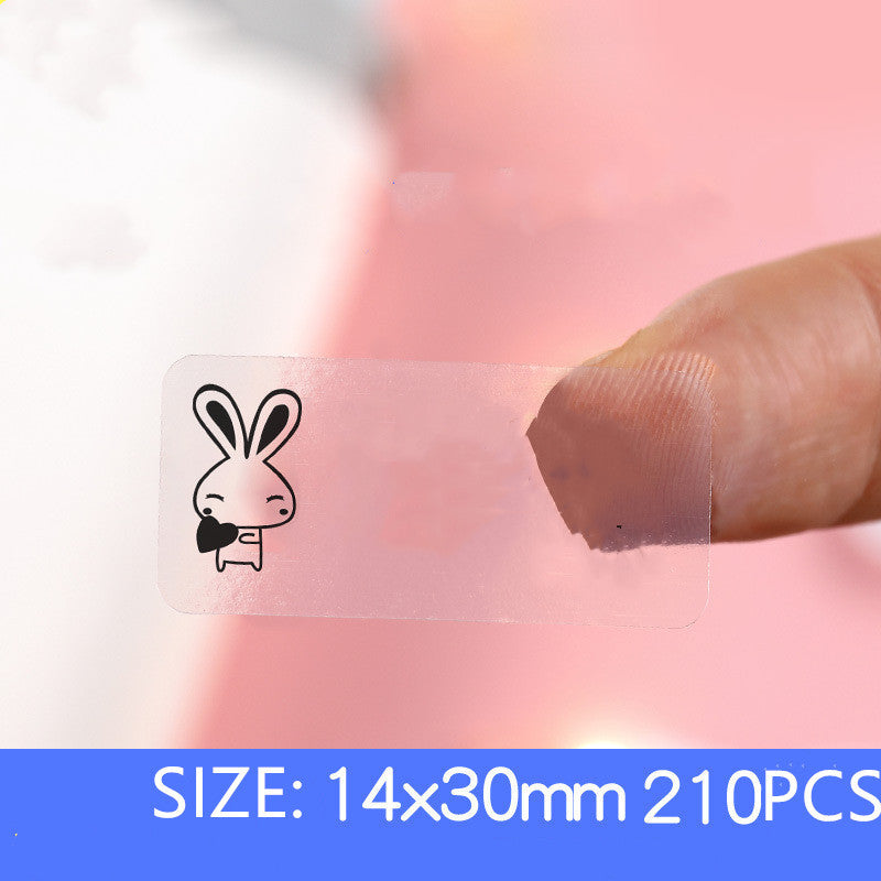 Eco-Friendly Heart Pattern Adhesive Labels