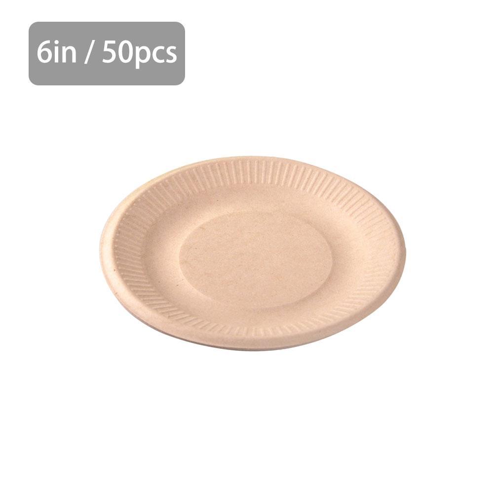 Eco-Friendly Biodegradable Paper Trays - 6, 7, 9 Inch (50 Pack)