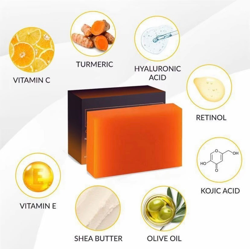 Organic Turmeric Soap Bar - Natural & Biodegradable