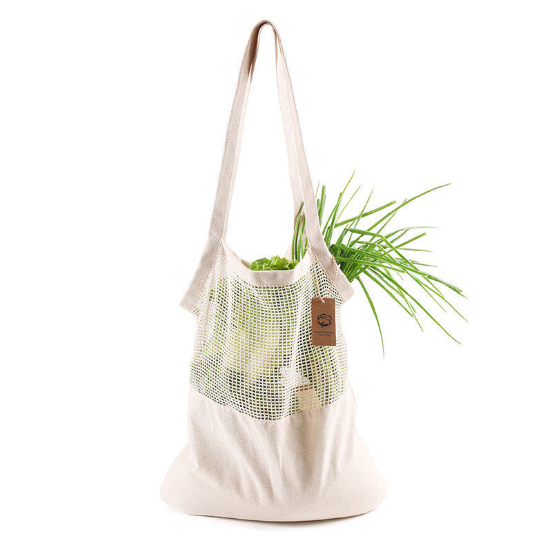 Eco-Friendly Reusable Mesh Tote Bag for Groceries