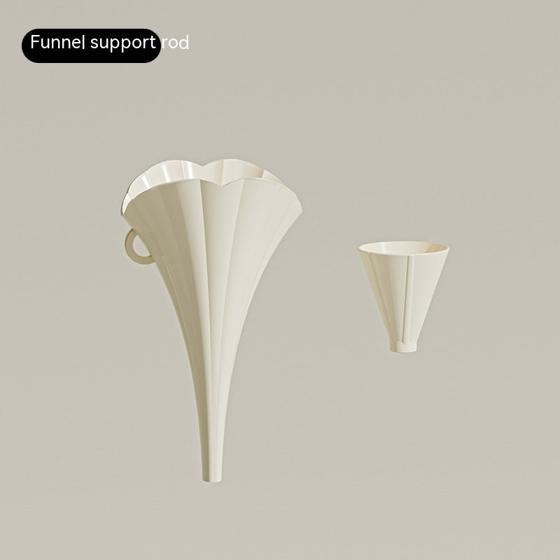 Collapsible Flower-Shaped Silicone Kitchen Funnel - Eco-Friendly & Space-Saving