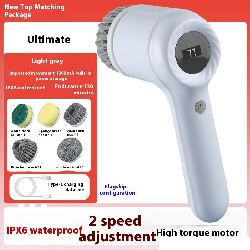 Multifunctional Electric Cleaning Brush for Efficient Eco-Friendly Home Cleaning