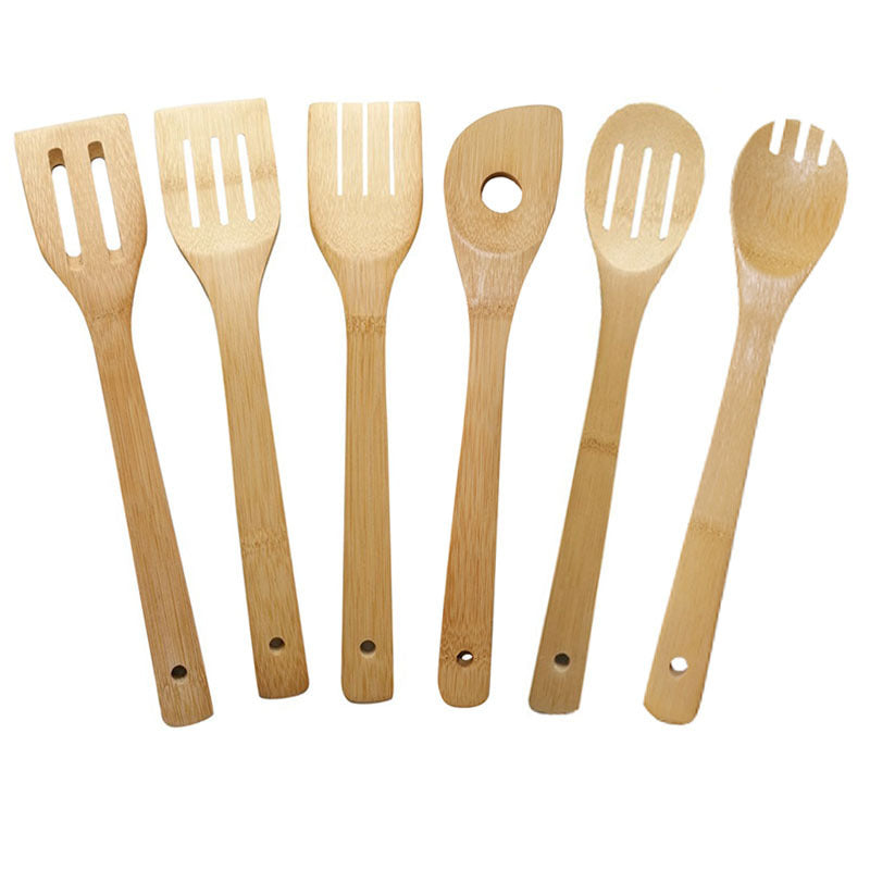 Eco-Friendly Bamboo Kitchen Utensil Set - Sustainable & Durable