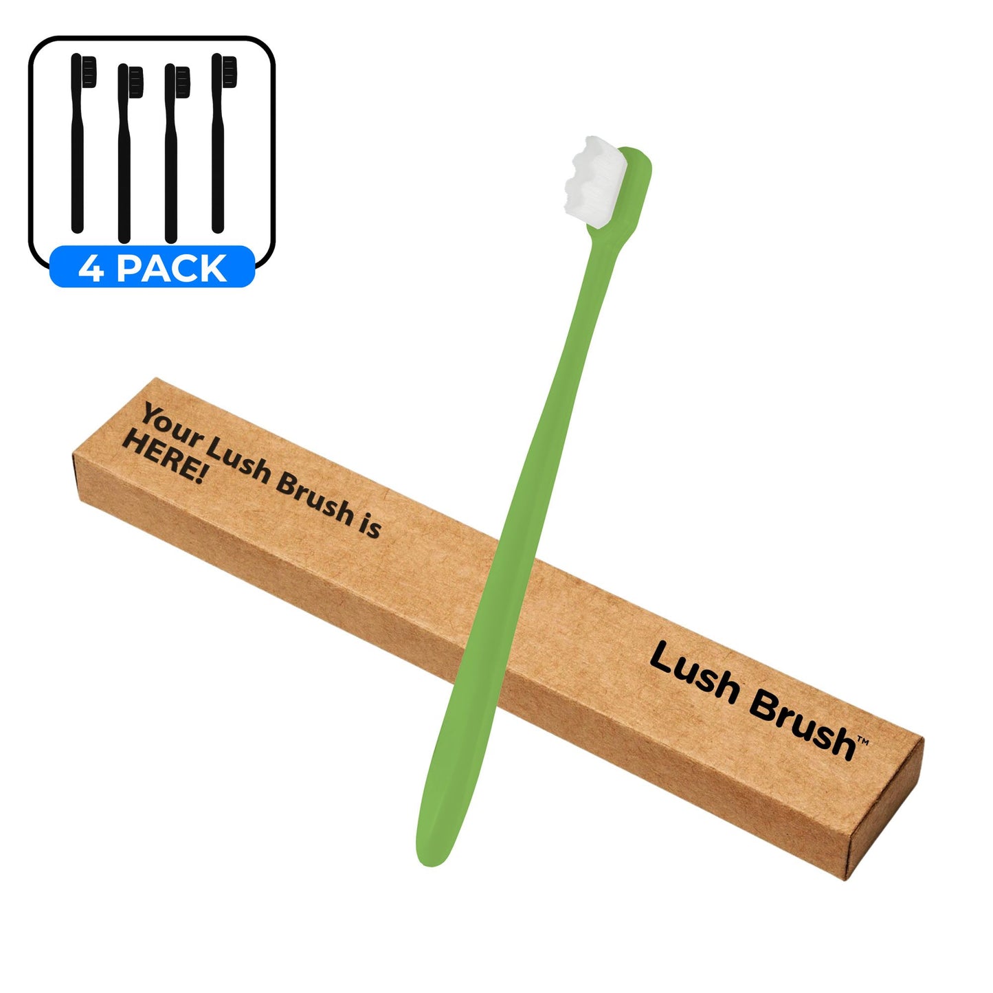 Lush Brush™ Premium Nano Toothbrush (4-Pack)
