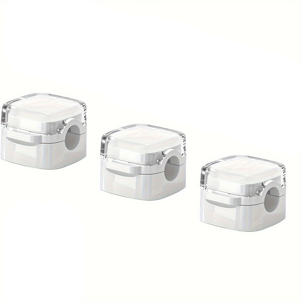 Transparent Magnetic Cord Manager – 3-Pack Cable Holder