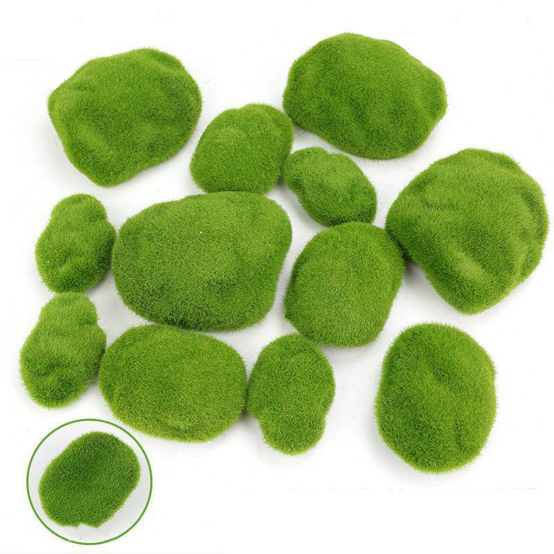 Lush Green Bonsai Fake Moss for Home Décor