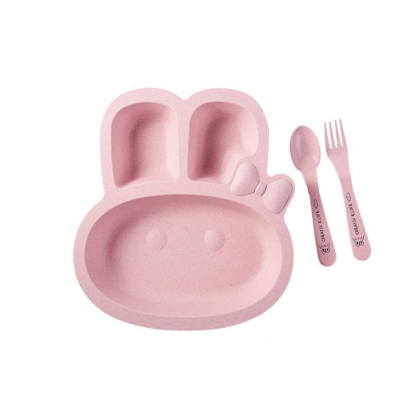 Eco-Friendly Wheat Fiber Kids Dish - Fall Resistant & Safe