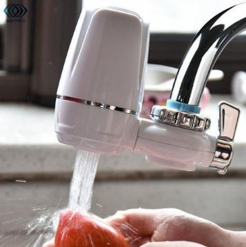 Eco-Friendly Faucet Water Filter with Chrome Accents