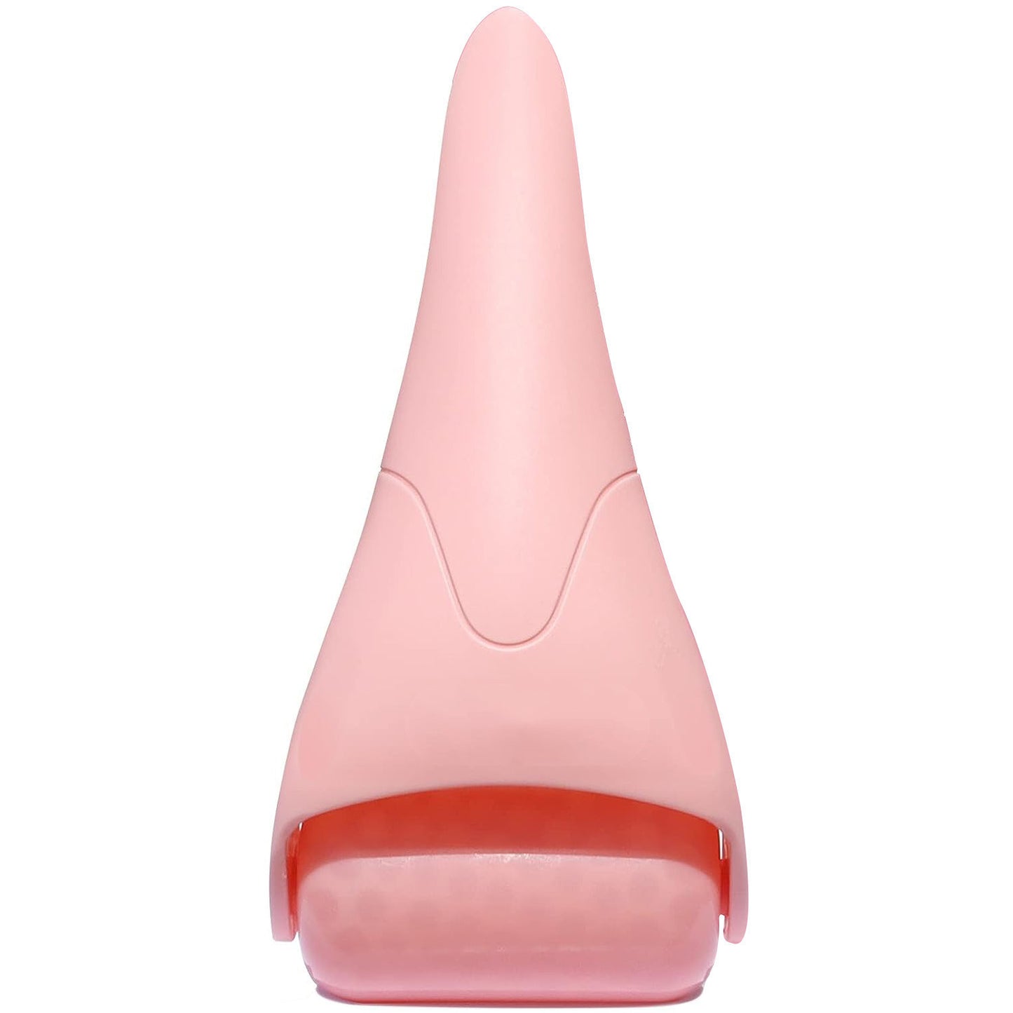 Pink Ergonomic Facial Ice Roller for Skincare and Wellness