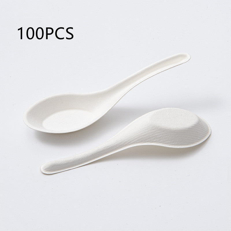 Eco-Friendly Biodegradable Soup Spoons