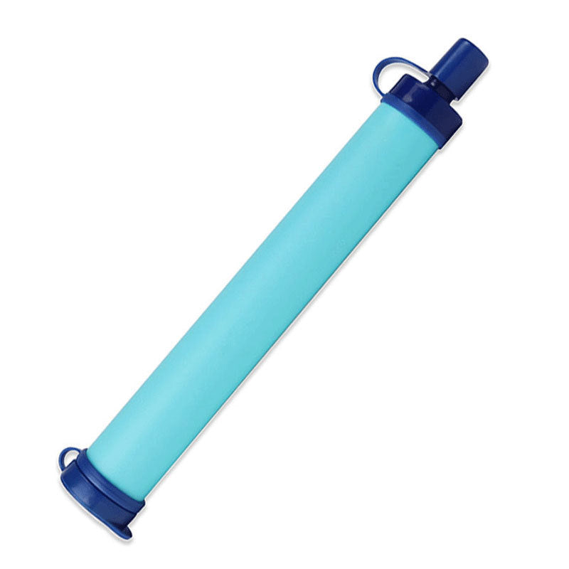 Portable Blue Cylindrical Water Filter for Eco-Friendly Hydration