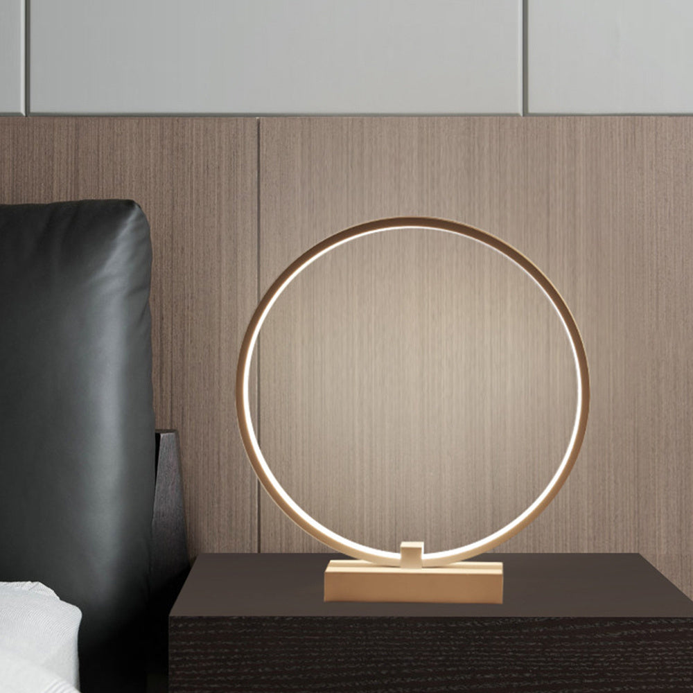 Eco-Friendly Circular LED Bedside Lamp