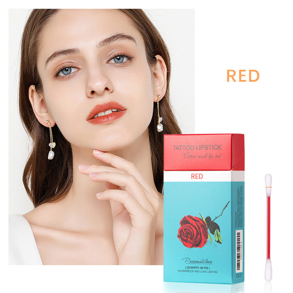 Eco-Friendly Waterproof Cotton Swab Liquid Lipstick