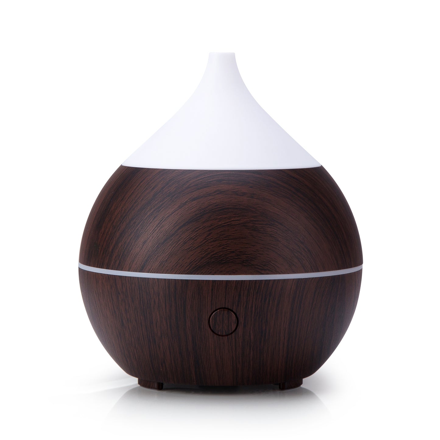 Natural Wood Grain Teardrop Essential Oil Diffuser for Aromatherapy & Humidification