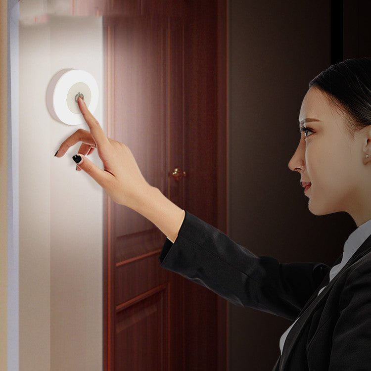 Magnetic Induction Wall Lamp – Touch & Remote Three-Color Light