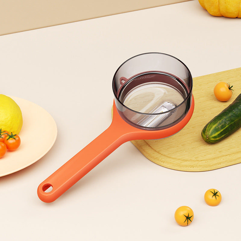 Multi-Functional Kitchen Peeler With Built-In Peel Catcher
