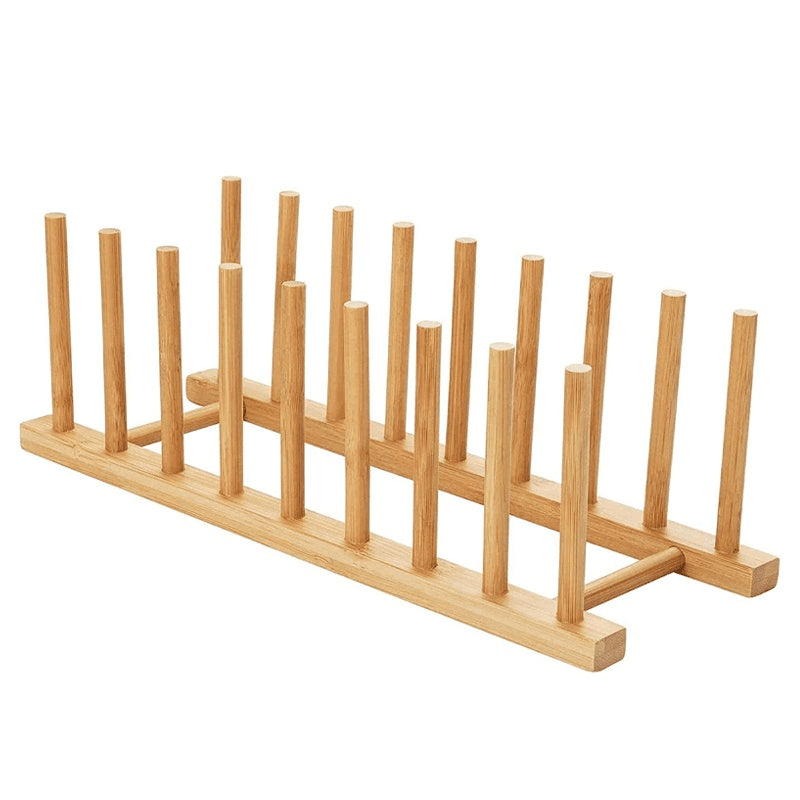 Eco-Friendly Bamboo Dish Rack - Sustainable Kitchen Organizer