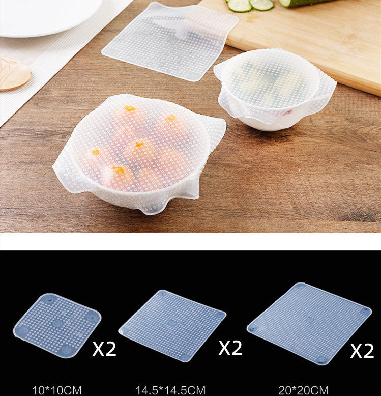 Reusable Silicone Food Covers - Eco-Friendly Stretchable Bowl Lids