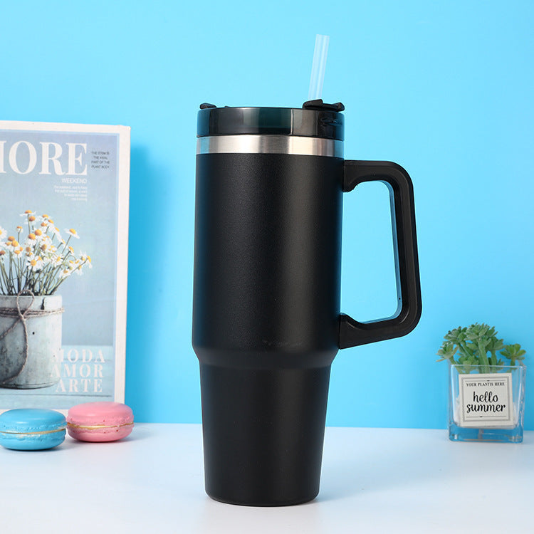 Insulated Travel Mug with Handle - Eco-Friendly