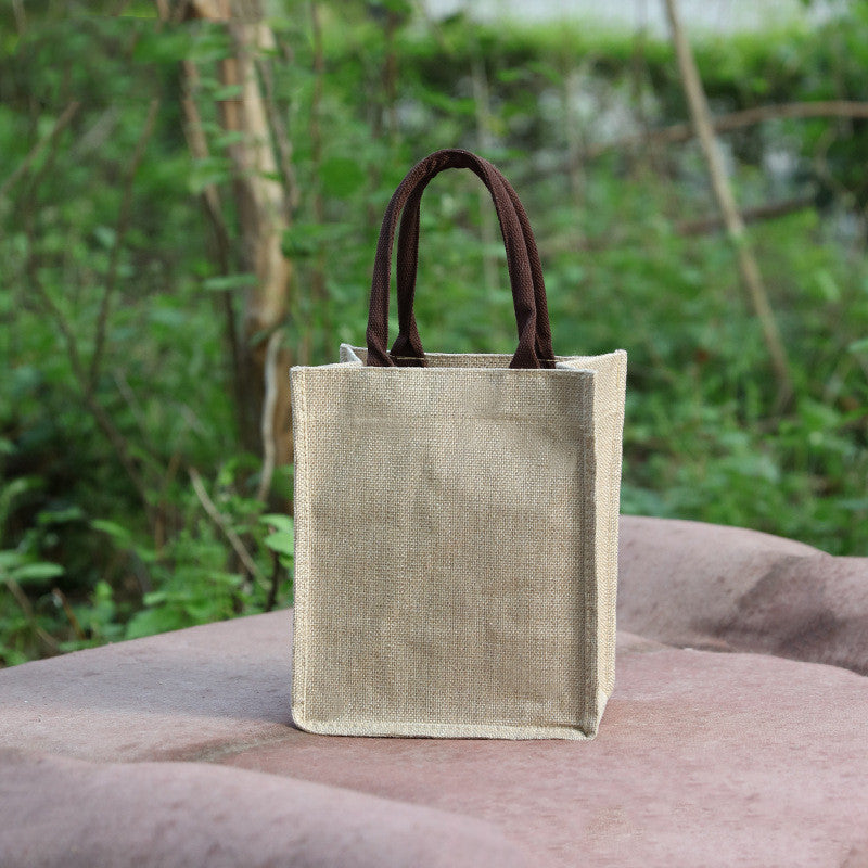 Eco-Friendly Reusable Jute Tote Bag - Sustainable Shopping Solution