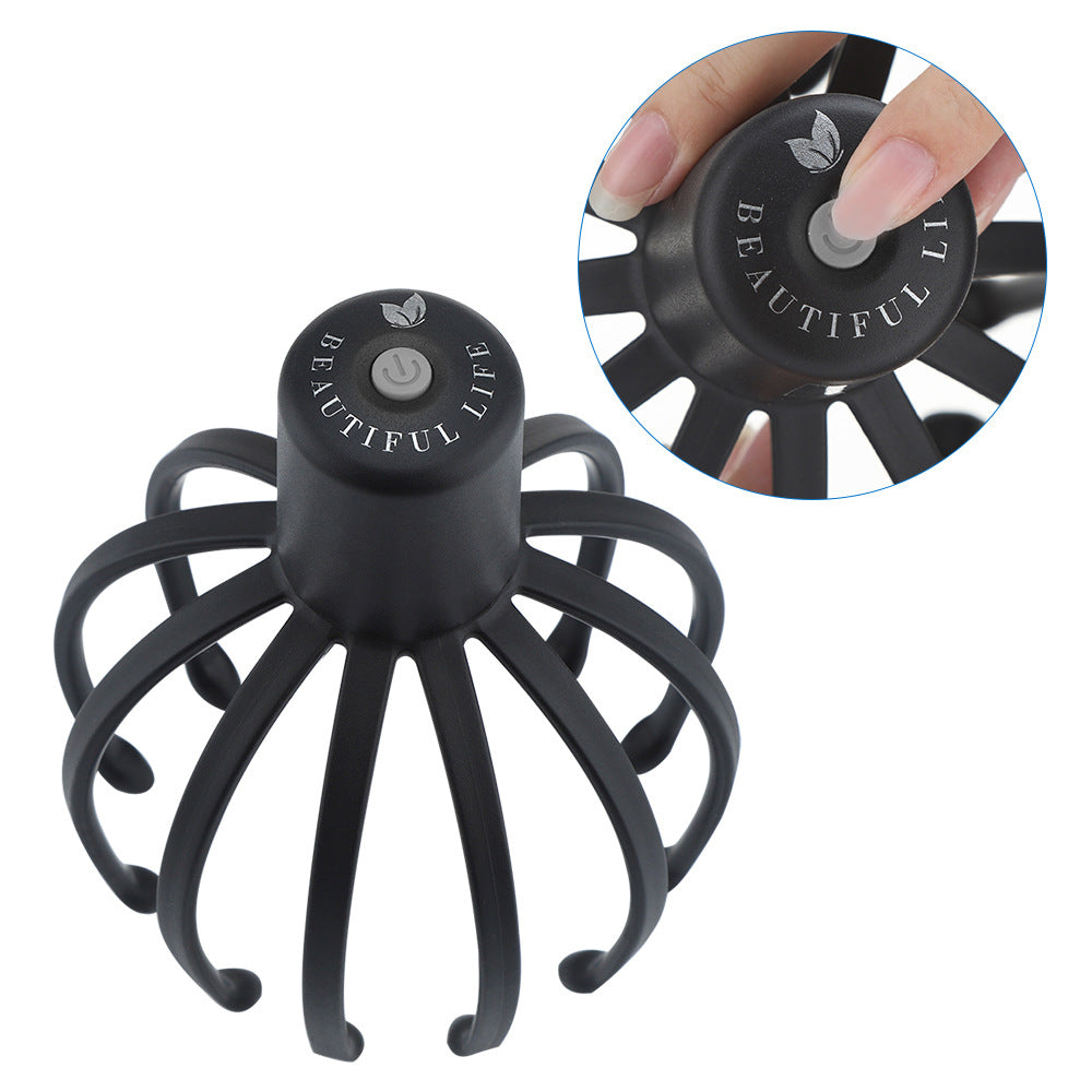 Electric Scalp Massager – USB Rechargeable Head Relaxation Device