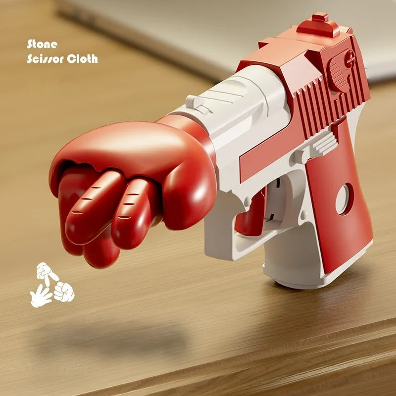 Rock Paper Scissors Gun Decompression Party Social Toy Stress Relief Prop Tiny Interactive Funny Toy Gun Birthday Gifts