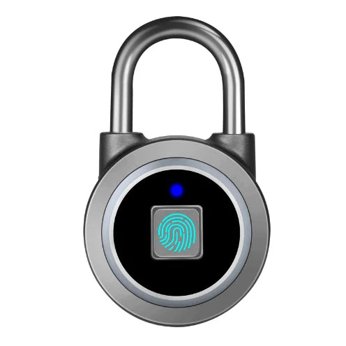APP Smart Fingerprint Padlock Waterproof Biometric Padlocks With Buit-in Rechargeable Battery USB Charge