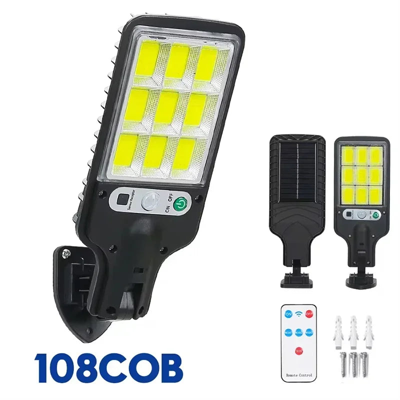 HOMEFISH Irradiation 500㎡ Solar Light for Outdoor Sunlight Motion Sensor IP65 Waterproof Garden Street Wall External Solar Lamp