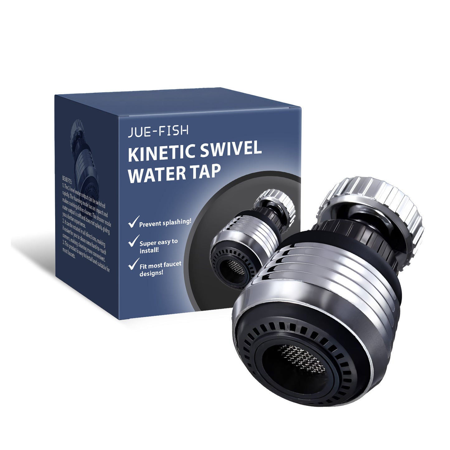 Eco-Friendly Kinetic Swivel Water Tap Attachment