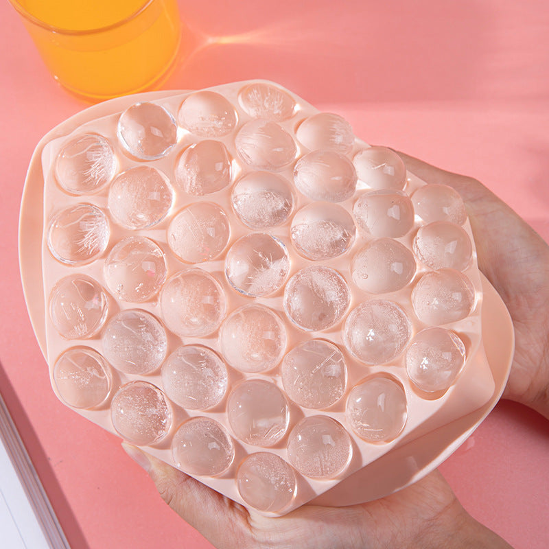 Circular Silicone Ice Cube Tray - Eco-Friendly Reusable Ice Mold