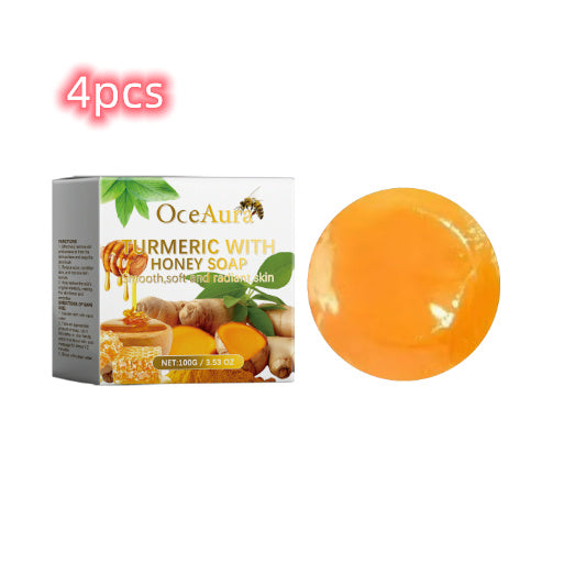 Turmeric Honey Soap Bar - Natural Skin Care, Biodegradable, Plastic-Free