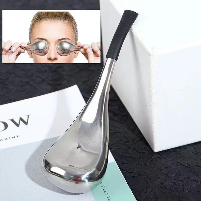 Stainless Steel Ice Wave Ball Facial Massage Tool
