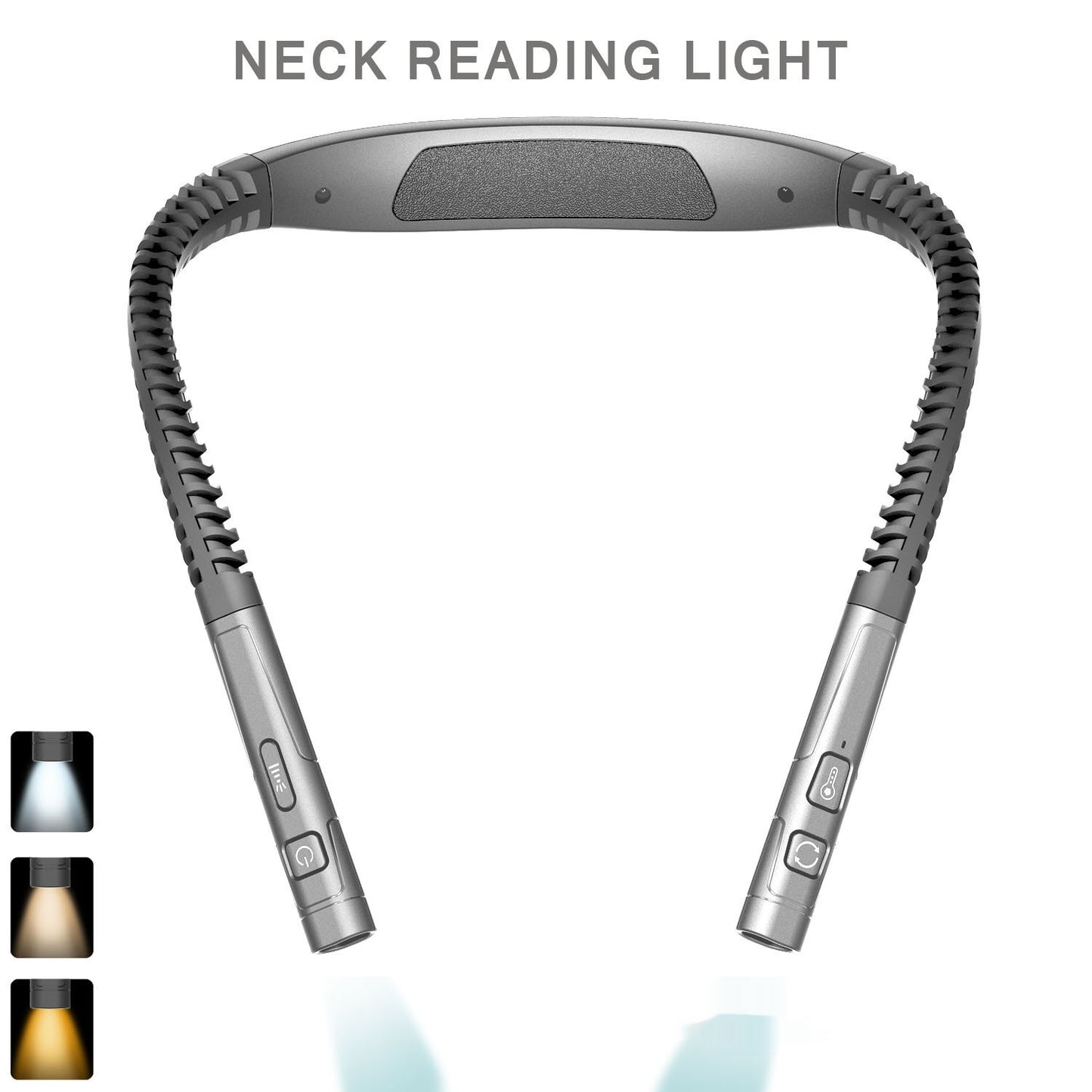 Hands-Free Rechargeable Neck Reading Light - Flexible LED Wearable