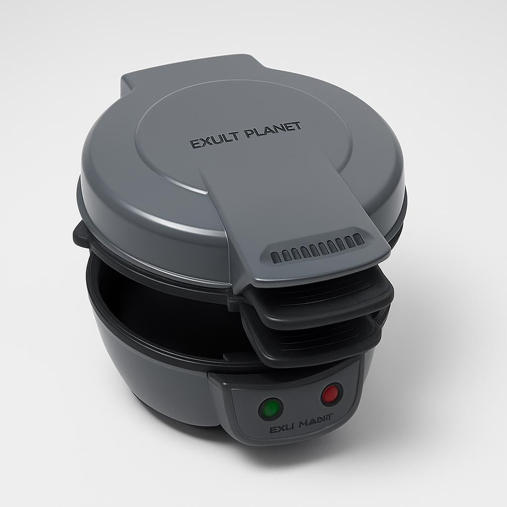 Eco-Friendly Breakfast Master: All-in-One Sandwich & Waffle Maker with Egg Cooker