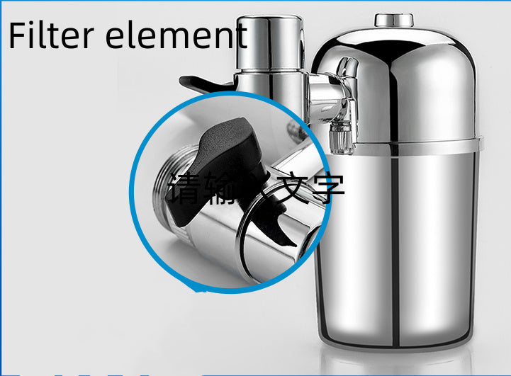 Silver Faucet Water Filter - Eco-Friendly, Water-Saving, Durable