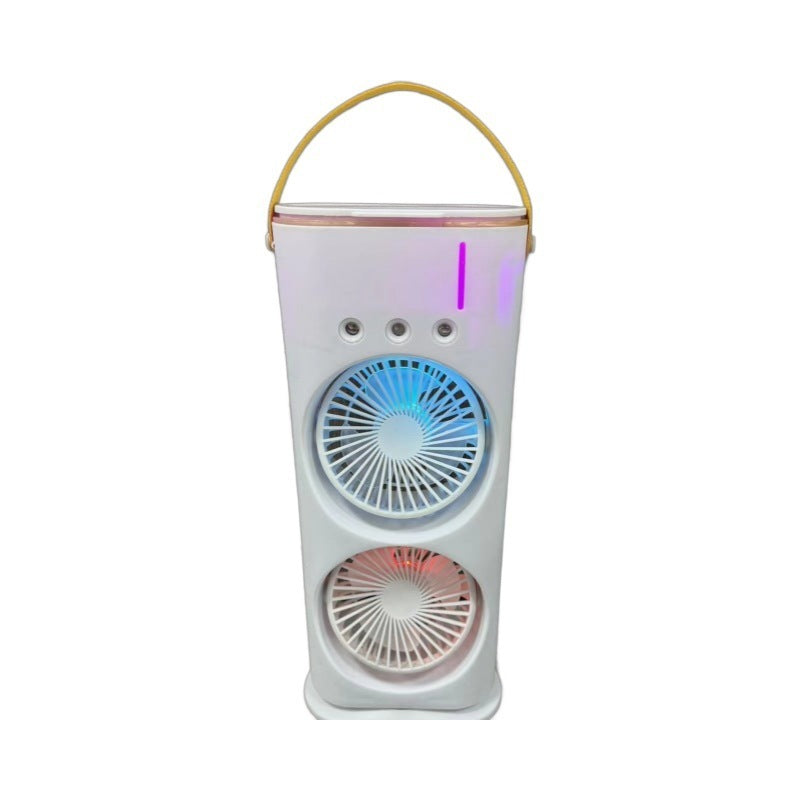Eco-Friendly Double Headed Fan with Night Light