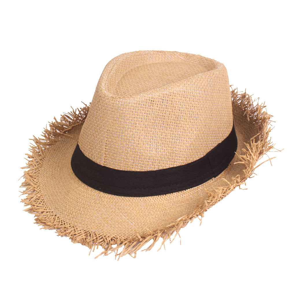 Men's Eco-Friendly Straw Top Hat for Stylish Sun Protection