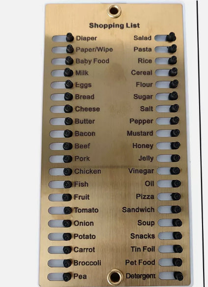 Eco-Friendly Reusable Memory Shopping List Reminder Board