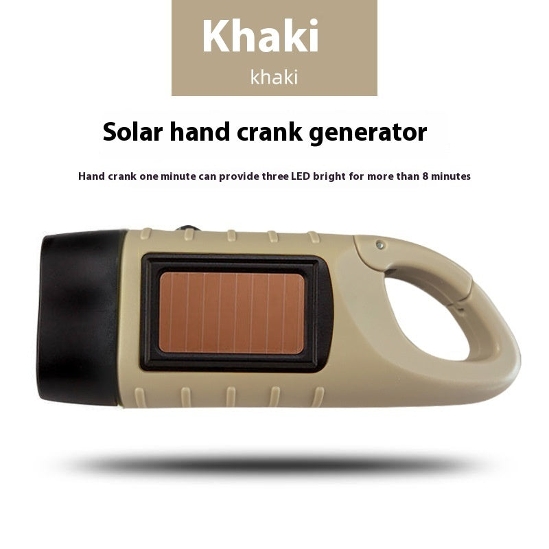 Solar Hand Crank Flashlight - Eco-Friendly Emergency Light