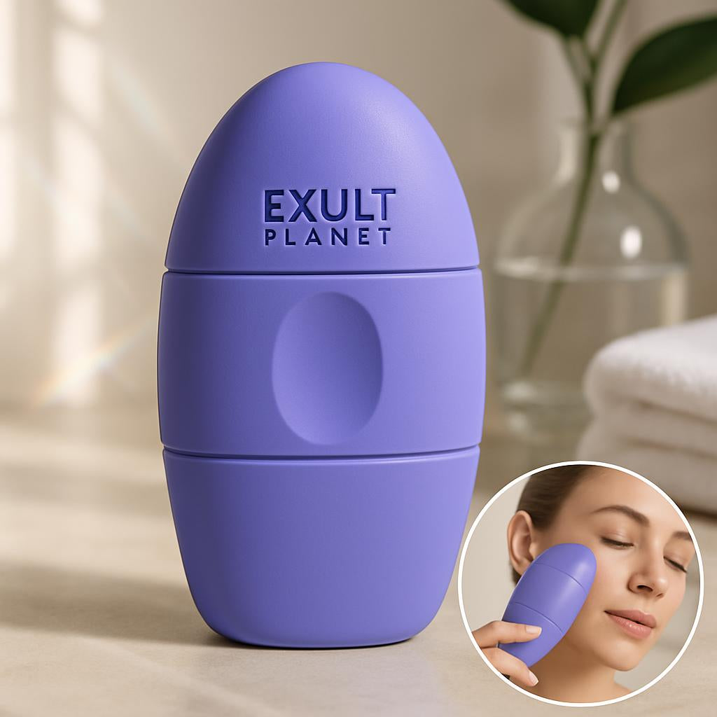 2 in 1 Ice Roller for Face And Eyes - Skin Firming & Cooling Facial Massage Tool