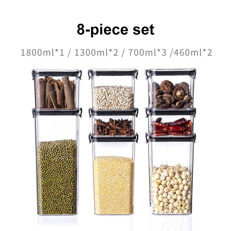 Eco-Friendly 8 Piece Airtight Grain Storage Set