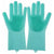 Eco-friendly cleaning gloves are made of 100% biodegradable pure silica gel raw materials, 100% food grade silica gel, detected by FDA material, which is both stain-free and odor-free. They can be sterilized in boiled water, microwave or dishwasher.