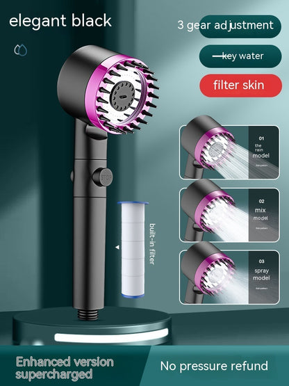 Eco-Friendly Water-Saving Handheld Showerhead with Filter