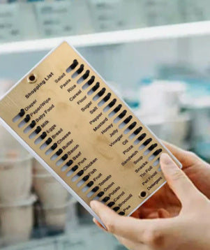 Eco-Friendly Reusable Memory Shopping List Reminder Board