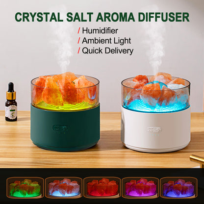 Crystal Salt Aroma Diffuser Humidifier with Ambient Light