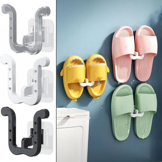 Bathroom Slipper Holder – Wall Mounted, No Drill