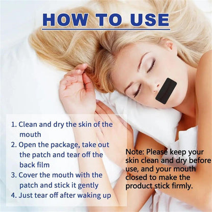 Sleep-Enhancing Mouth Tape for Snoring Reduction and Nasal Breathing